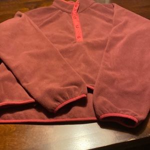 Fleece pullover jacket